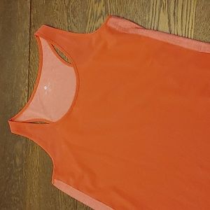 Ladies Tuff Athletics size Large two tone Hot Pink Top